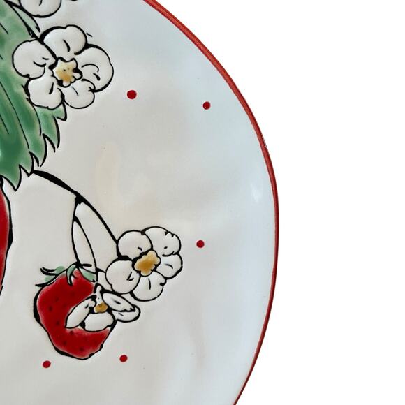 Eli + Ana Jewel of the Garden Strawberry 11in Dinner Plates Set of 4 NEW - Picture 10 of 15